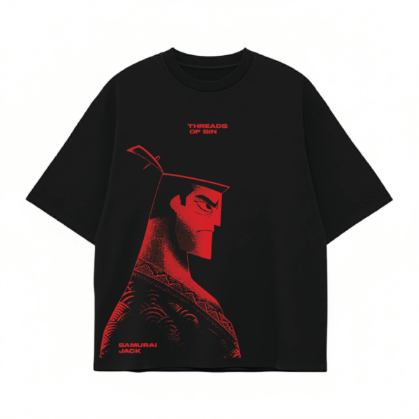 THREADS OF SIN - SAMURAI JACK OVERSIZED T-SHIRT