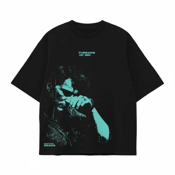 THREADS OF SIN - UNCHARTED OVERSIZED T-SHIRT