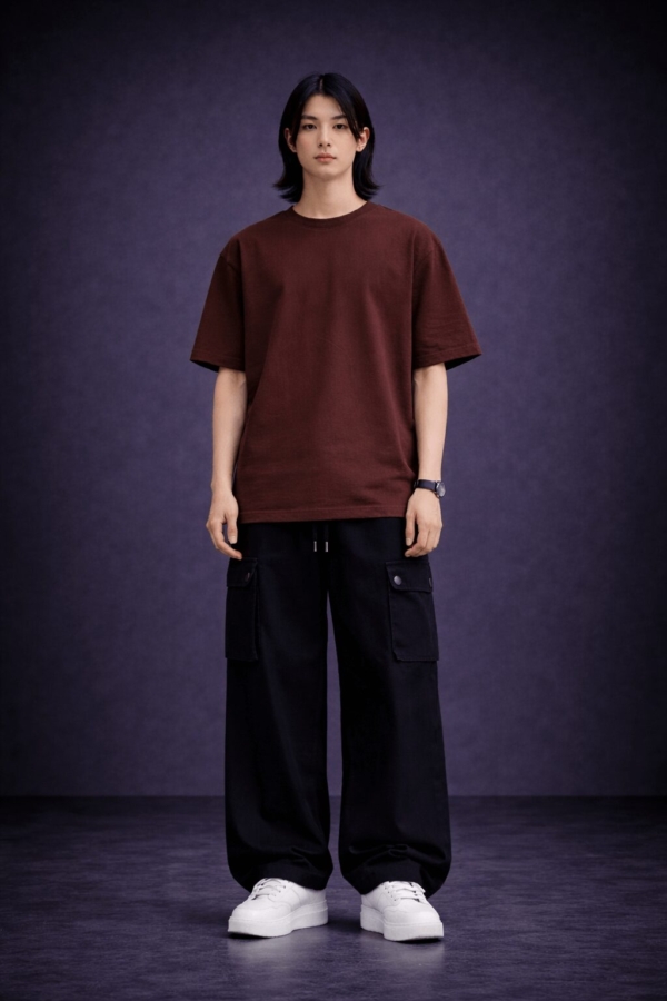 PREMIUM SUBSTANCE - CHOCOLATE BROWN HEAVYWEIGHT OVERSIZED T-SHIRT