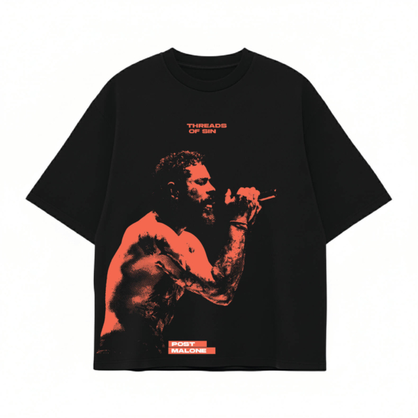 THREADS OF SIN - POST MALONE OVERSIZED T-SHIRT