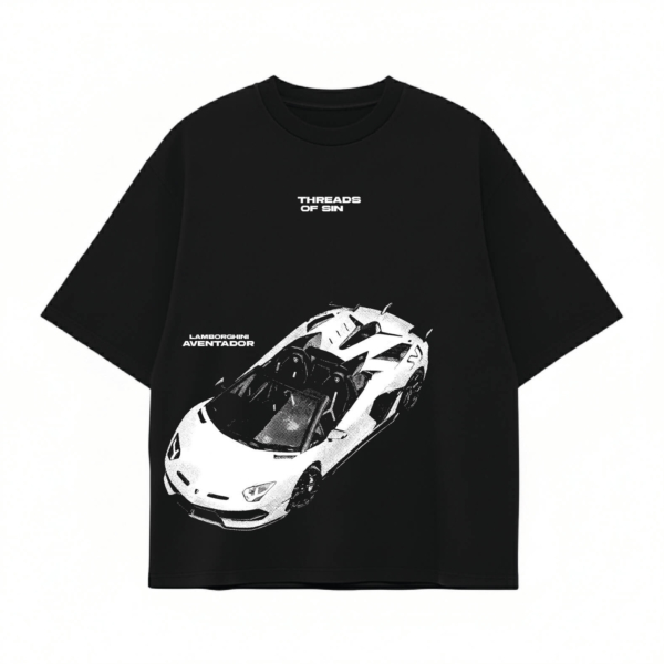 THREADS OF SIN - LAMBORGHINI AVENTADOR OVERSIZED T-SHIRT