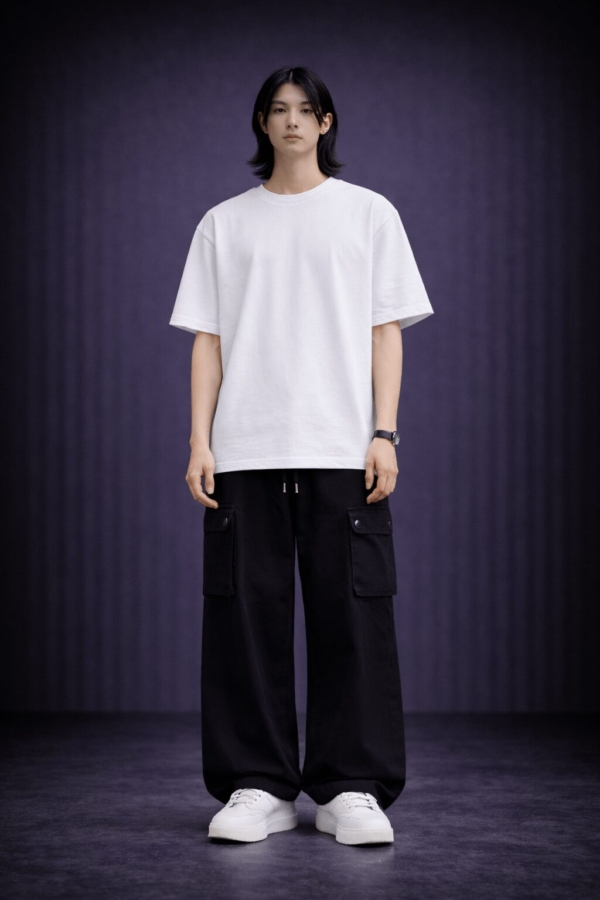 PREMIUM SUBSTANCE - PURE WHITE HEAVYWEIGHT OVERSIZED T-SHIRT