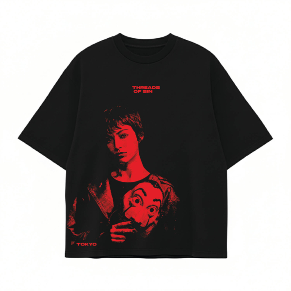 THREADS OF SIN - THREADS OF SIN -MONEY HIEST OVERSIZED T-SHIRT