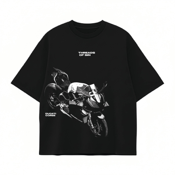 THREADS OF SIN - DUCATI CORSE OVERSIZED T-SHIRT