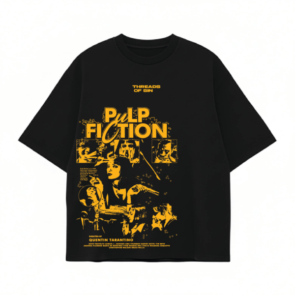 THREADS OF SIN - PULP FICTION OVERSIZED T-SHIRT