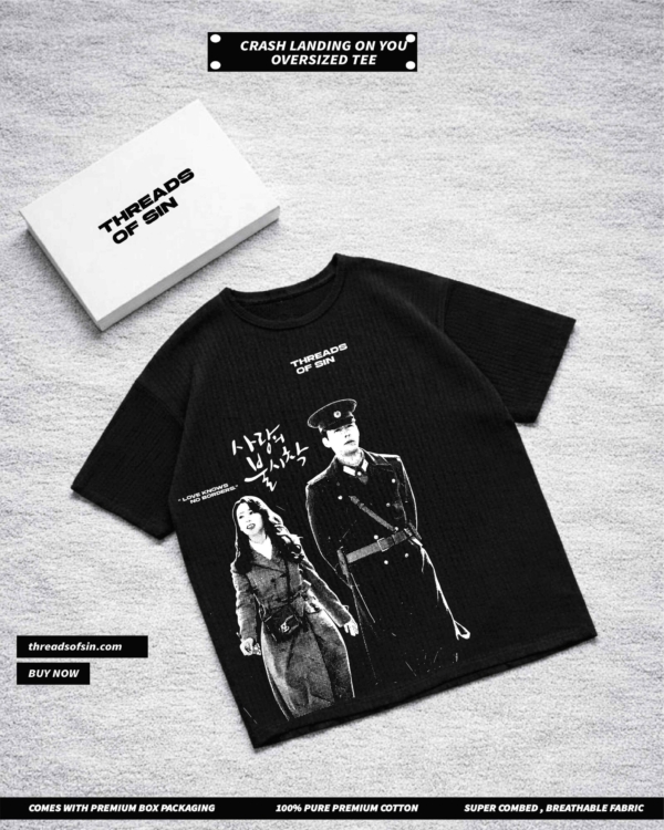 THREADS OF SIN - CRASH LANDING ON YOU OVERSIZED T-SHIRT