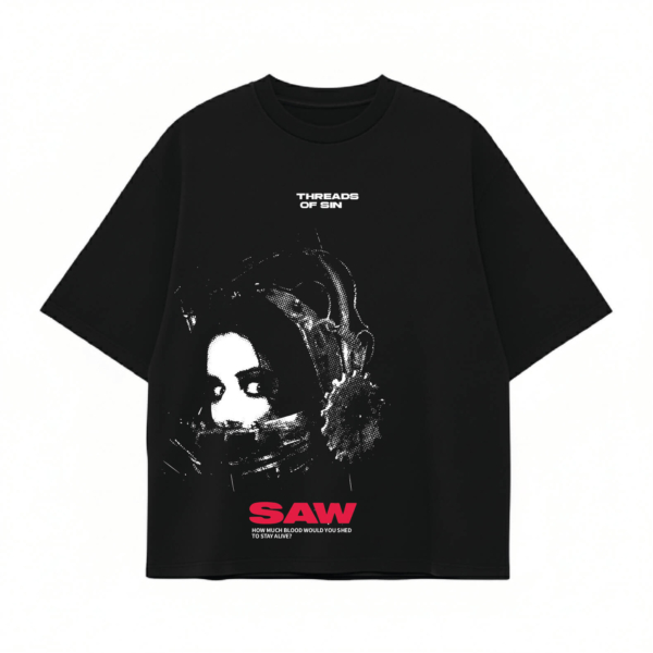 THREADS OF SIN - SAW OVERSIZED T-SHIRT