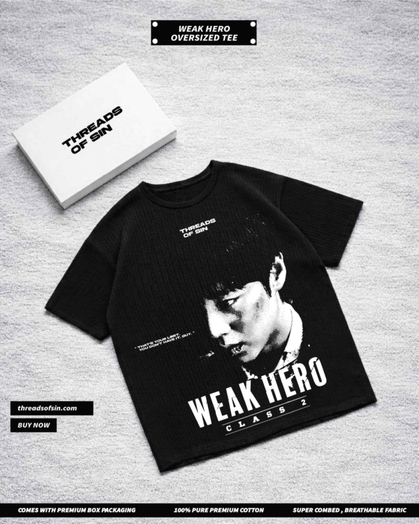 THREADS OF SIN - WEAK HERO OVERSIZED T-SHIRT
