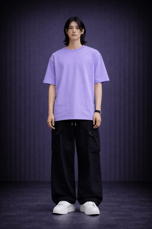 PREMIUM SUBSTANCE - PURE LAVENDER HEAVYWEIGHT OVERSIZED T-SHIRT