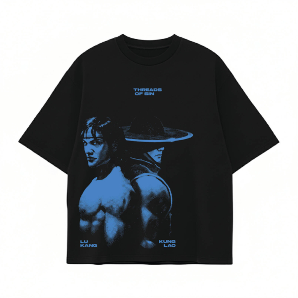 THREADS OF SIN - MORTAL KOMBAT SHAOLIN MONKS OVERSIZED T-SHIRT