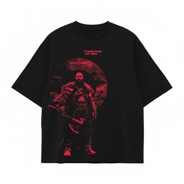 THREADS OF SIN - GOD OF WAR OVERSIZED T-SHIRT