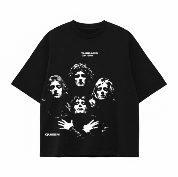 THREADS OF SIN - QUEEN OVERSIZED T-SHIRT