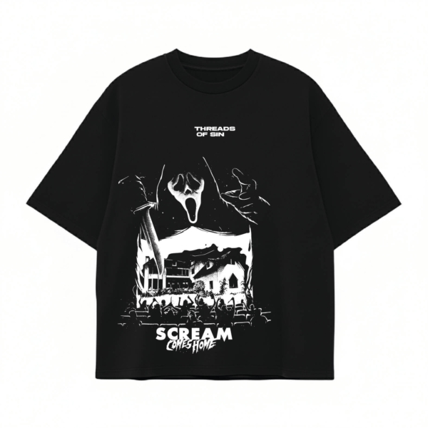 THREADS OF SIN - SCREAM OVERSIZED T-SHIRT