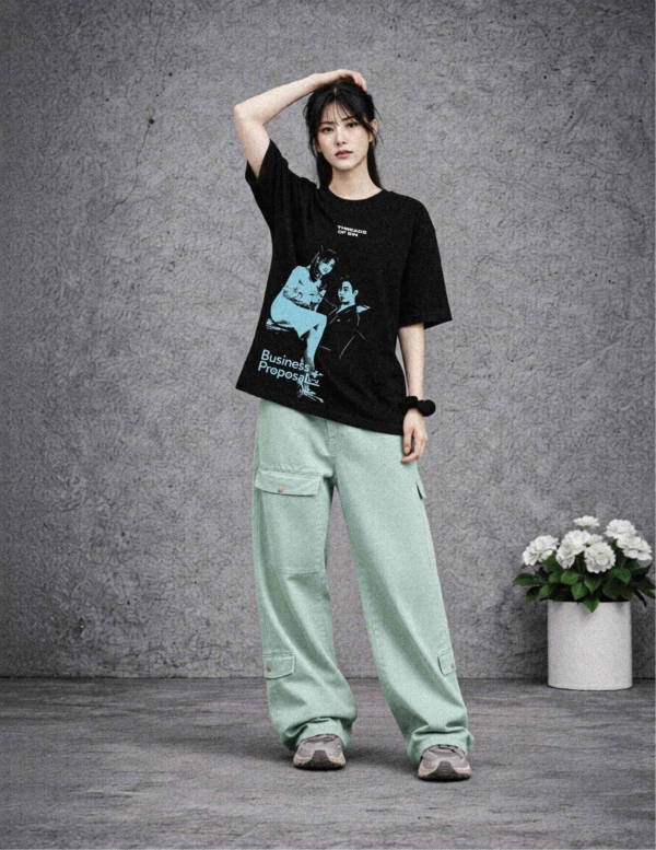 THREADS OF SIN - BUSINESS PROPOSAL OVERSIZED T-SHIRT