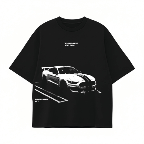 THREADS OF SIN - FORD MUSTANG GT OVERSIZED T-SHIRT