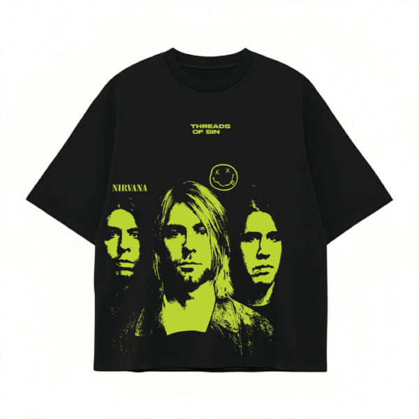 THREADS OF SIN - NIRVANA OVERSIZED T-SHIRT