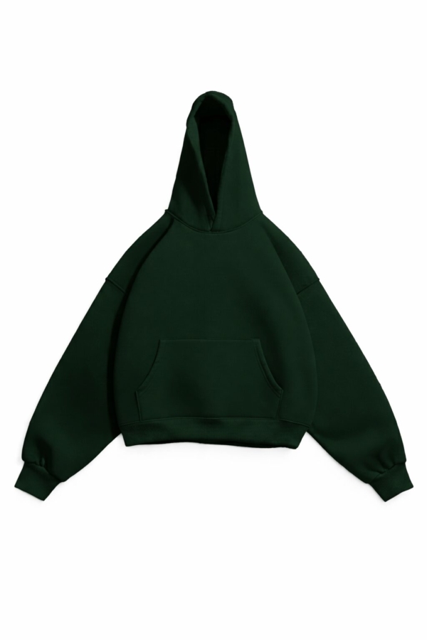 PREMIUM SUBSTANCE : OVERSIZED STREETWEAR HOODIE - DARK GREEN
