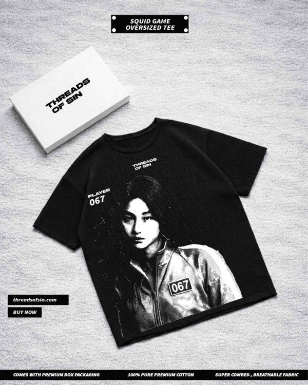 THREADS OF SIN - SQUID GAME OVERSIZED T-SHIRT