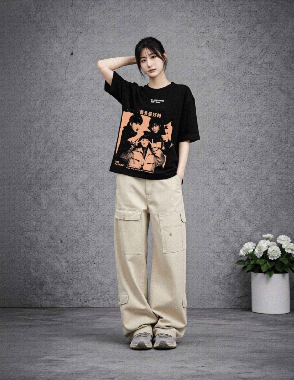 THREADS OF SIN - GO AHEAD OVERSIZED T-SHIRT