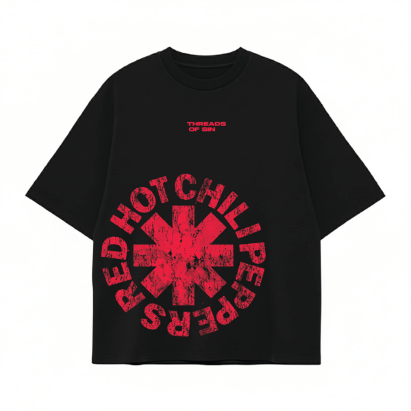 THREADS OF SIN - RED HOT CHILI PEPPERS OVERSIZED T-SHIRT