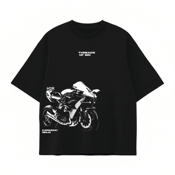 THREADS OF SIN - KAWASAKI NINJA H2R OVERSIZED T-SHIRT