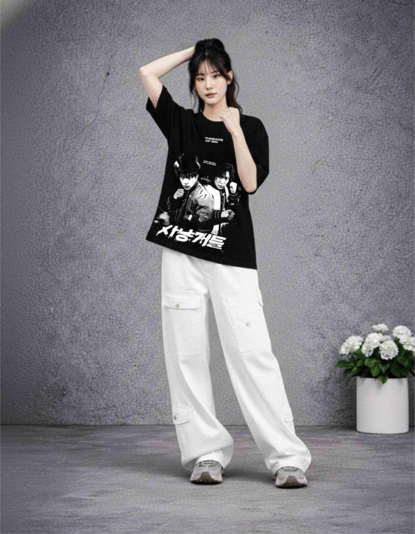 THREADS OF SIN - BLOODHOUNDS OVERSIZED T-SHIRT