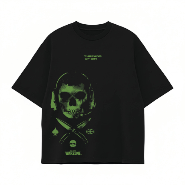 THREADS OF SIN - CALL OF DUTY OVERSIZED T-SHIRT