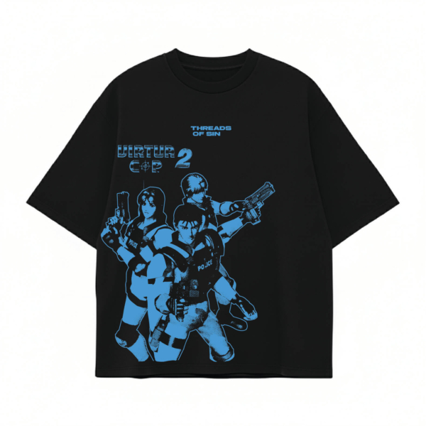THREADS OF SIN - VIRTUA COP 2 OVERSIZED T-SHIRT