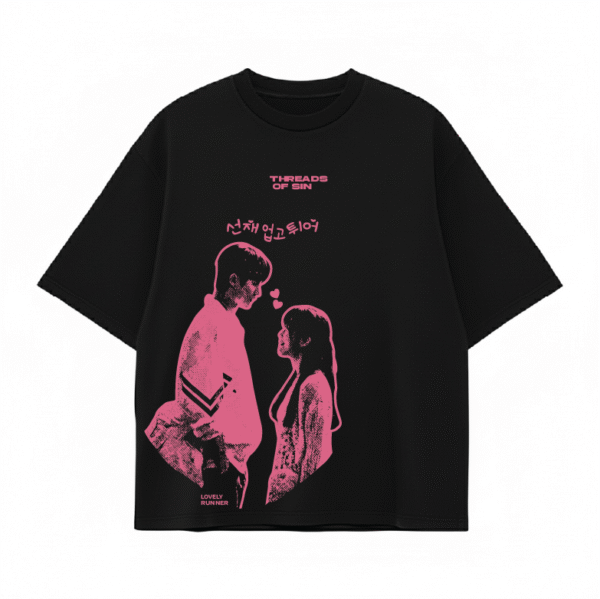 THREADS OF SIN - LOVELY RUNNER OVERSIZED T-SHIRT