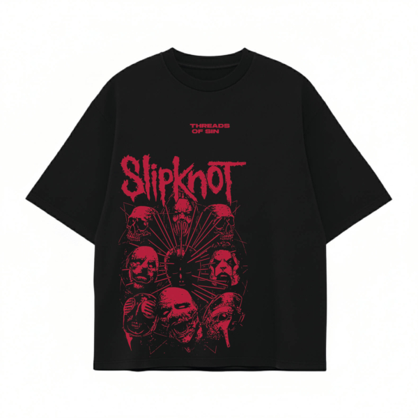 THREADS OF SIN - SLIPKNOT OVERSIZED T-SHIRT